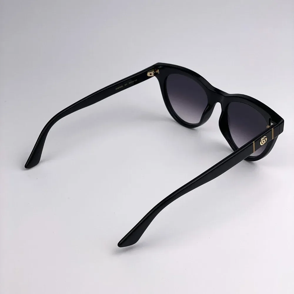 GUCCI GG0763S 001 Sunglasses Black Gray Gradient Cat Eye Women - Picture 8 of 11